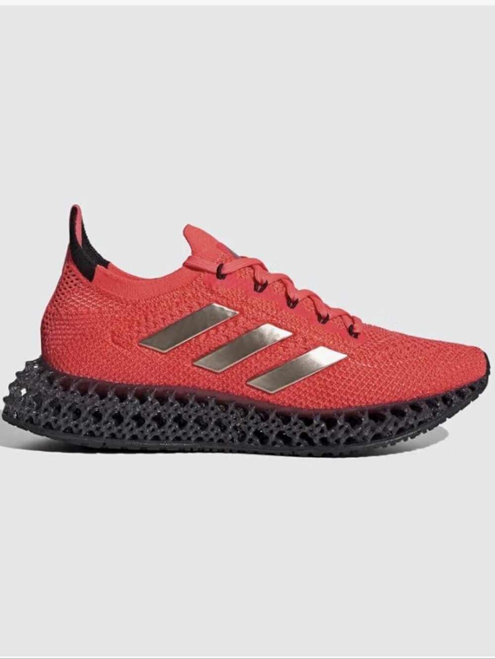 Adidas 4DFWD TurbonCore Black Primeknit Running Shoes Red 8.5